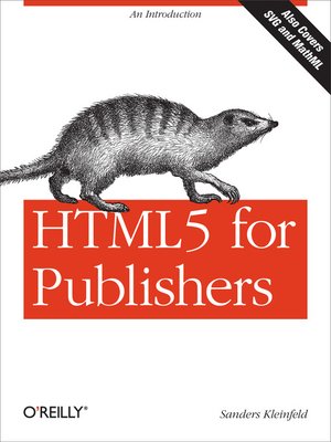 cover image of HTML5 for Publishers